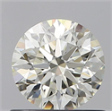 Natural Diamond 0.70 Carats, Round with Excellent Cut, K Color, VVS1 Clarity and Certified by GIA