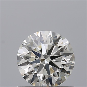 Picture of Natural Diamond 0.53 Carats, Round with Excellent Cut, J Color, VS2 Clarity and Certified by GIA