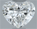 Natural Diamond 0.50 Carats, Heart with  Cut, G Color, SI1 Clarity and Certified by GIA