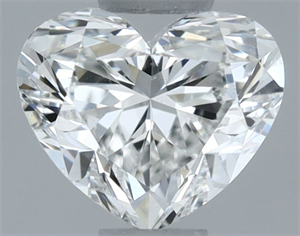 Picture of Natural Diamond 0.50 Carats, Heart with  Cut, G Color, SI1 Clarity and Certified by GIA