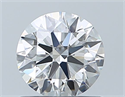 Natural Diamond 0.73 Carats, Round with Excellent Cut, H Color, IF Clarity and Certified by GIA