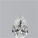 Diamante Natural 0.51 quilates, De pera , Color H, claridad VS1 y certificado GIA