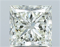 Natural Diamond 1.72 Carats, Princess with  Cut, I Color, SI1 Clarity and Certified by IGI