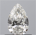 Natural Diamond 0.42 Carats, Pear with  Cut, F Color, VVS1 Clarity and Certified by GIA