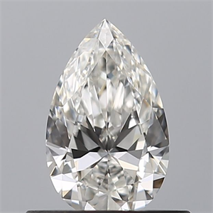 Picture of Natural Diamond 0.42 Carats, Pear with  Cut, F Color, VVS1 Clarity and Certified by GIA