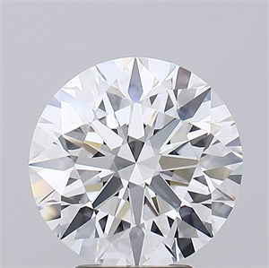 Picture of Lab Grown Diamond 4.09 Carats, Round with Ideal Cut, E Color, IF Clarity and Certified by IGI