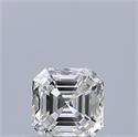 Natural Diamond 0.40 Carats, Asscher with  Cut, F Color, VVS2 Clarity and Certified by GIA
