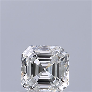 Picture of Natural Diamond 0.40 Carats, Asscher with  Cut, F Color, VVS2 Clarity and Certified by GIA