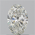Natural Diamond 0.90 Carats, Oval with  Cut, H Color, VS1 Clarity and Certified by GIA