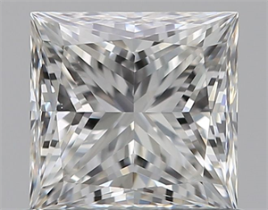 Picture of Natural Diamond 0.71 Carats, Princess with  Cut, G Color, VVS2 Clarity and Certified by GIA