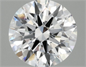 Lab Grown Diamond 2.09 Carats, Round with Ideal Cut, D Color, VVS2 Clarity and Certified by IGI