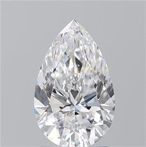 Foto Diamante Natural 2.01 quilates, De pera , Color D, claridad SI1 y certificado GIA de