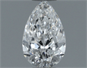 Natural Diamond 0.50 Carats, Pear with  Cut, E Color, VS2 Clarity and Certified by GIA