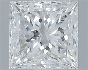Foto Diamante Natural 2.55 quilates, Princesa , Color E, claridad SI1 y certificado GIA de