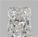Natural Diamond 0.72 Carats, Radiant with  Cut, H Color, VS2 Clarity and Certified by GIA