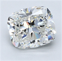Natural Diamond 3.00 Carats, Cushion with  Cut, G Color, SI1 Clarity and Certified by GIA
