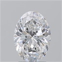 Natural Diamond 2.20 Carats, Oval with  Cut, E Color, SI1 Clarity and Certified by GIA