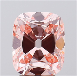 Picture of Lab Grown Diamond 3.02 Carats, Cushion with  Cut, Fancy Intense Pink Color, VVS2 Clarity and Certified by IGI