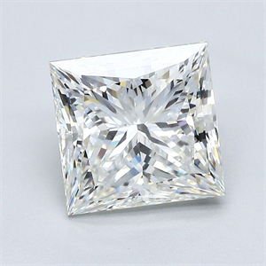 Picture of Natural Diamond 3.01 Carats, Princess with  Cut, I Color, VS2 Clarity and Certified by GIA