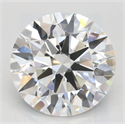 Lab Grown Diamond 3.03 Carats, Round with Ideal Cut, D Color, VVS1 Clarity and Certified by IGI