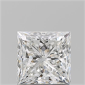 Natural Diamond 1.58 Carats, Princess with  Cut, F Color, VS2 Clarity and Certified by GIA