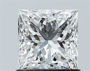 Picture of Natural Diamond 1.00 Carats, Princess with  Cut, G Color, SI1 Clarity and Certified by GIA