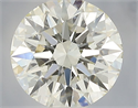 Natural Diamond 1.26 Carats, Round with Excellent Cut, K Color, VS2 Clarity and Certified by IGI