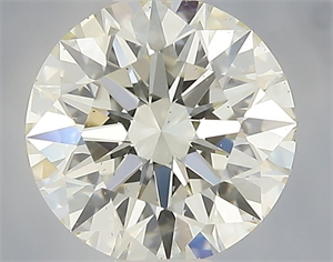 Picture of Natural Diamond 1.26 Carats, Round with Excellent Cut, K Color, VS2 Clarity and Certified by IGI