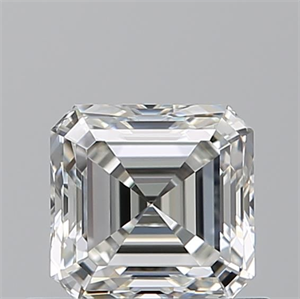 Picture of Natural Diamond 0.71 Carats, Asscher with  Cut, I Color, VVS1 Clarity and Certified by GIA
