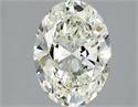 Natural Diamond 2.01 Carats, Oval with  Cut, K Color, SI1 Clarity and Certified by GIA
