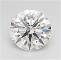 Lab Grown Diamond 1.02 Carats, Round with Ideal Cut, D Color, VVS2 Clarity and Certified by IGI