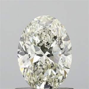 Picture of Natural Diamond 1.00 Carats, Oval with  Cut, K Color, SI1 Clarity and Certified by GIA