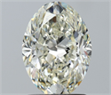 Natural Diamond 1.51 Carats, Oval with  Cut, I Color, IF Clarity and Certified by IGI