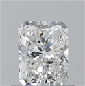 Natural Diamond 0.72 Carats, Radiant with  Cut, G Color, VVS1 Clarity and Certified by GIA