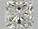 Natural Diamond 1.01 Carats, Princess with  Cut, K Color, IF Clarity and Certified by GIA