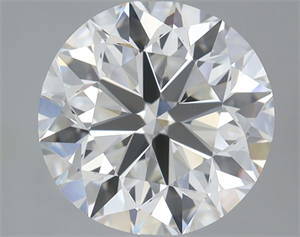 Picture of Natural Diamond 2.01 Carats, Round with Very Good Cut, H Color, VVS1 Clarity and Certified by GIA