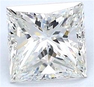 Picture of Natural Diamond 1.04 Carats, Princess with  Cut, I Color, VS1 Clarity and Certified by GIA