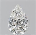 Natural Diamond 0.56 Carats, Pear with  Cut, F Color, VVS2 Clarity and Certified by GIA