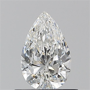 Picture of Natural Diamond 0.56 Carats, Pear with  Cut, F Color, VVS2 Clarity and Certified by GIA