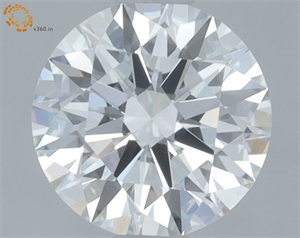 Picture of Lab Grown Diamond 1.02 Carats, Round with Ideal Cut, D Color, VVS2 Clarity and Certified by IGI