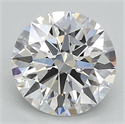 Lab Grown Diamond 1.04 Carats, Round with Ideal Cut, D Color, VVS2 Clarity and Certified by IGI
