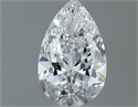 Natural Diamond 0.50 Carats, Pear with  Cut, F Color, VS2 Clarity and Certified by GIA