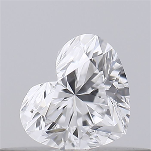 Picture of Natural Diamond 0.23 Carats, Heart with  Cut, D Color, VVS2 Clarity and Certified by GIA