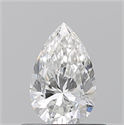 Natural Diamond 0.50 Carats, Pear with  Cut, G Color, VS2 Clarity and Certified by GIA