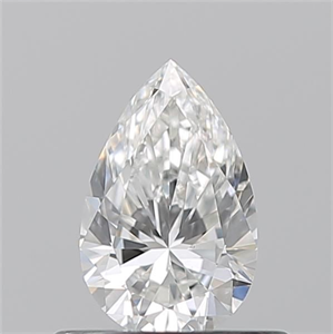 Picture of Natural Diamond 0.50 Carats, Pear with  Cut, G Color, VS2 Clarity and Certified by GIA