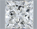 Natural Diamond 1.00 Carats, Princess with  Cut, H Color, VS2 Clarity and Certified by GIA