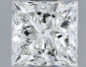 Picture of Natural Diamond 1.00 Carats, Princess with  Cut, H Color, VS2 Clarity and Certified by GIA