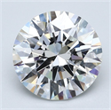 Diamante Natural 3.01 quilates, Redondo , Color F, claridad VS2 y certificado GIA