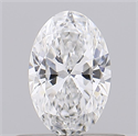 Natural Diamond 0.44 Carats, Oval with  Cut, E Color, VS2 Clarity and Certified by GIA