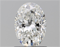 Natural Diamond 1.05 Carats, Oval with  Cut, F Color, VVS1 Clarity and Certified by GIA
